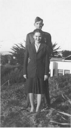 Marcia's parents as newlyweds