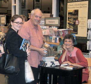 Erika Rose, Jim Cheever, and Marcia at a Barnes & Noble signing in Annapolis, Maryland