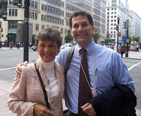 Marcia and author Daniel Stashower