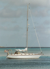 Marcia and Barry's sailboad, Troubador